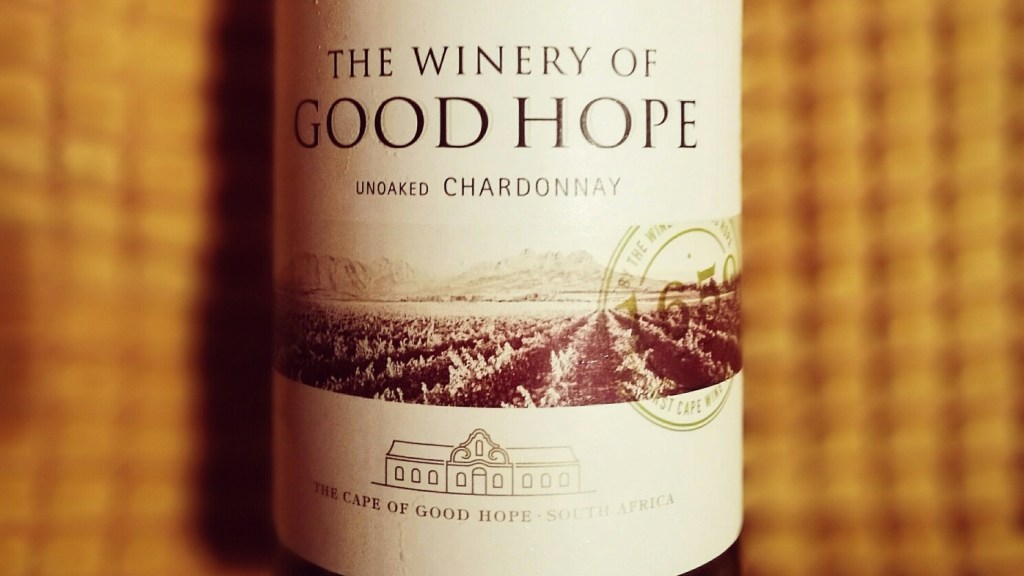 Winery of Good Hope Unoaked Chardonnay Bottle