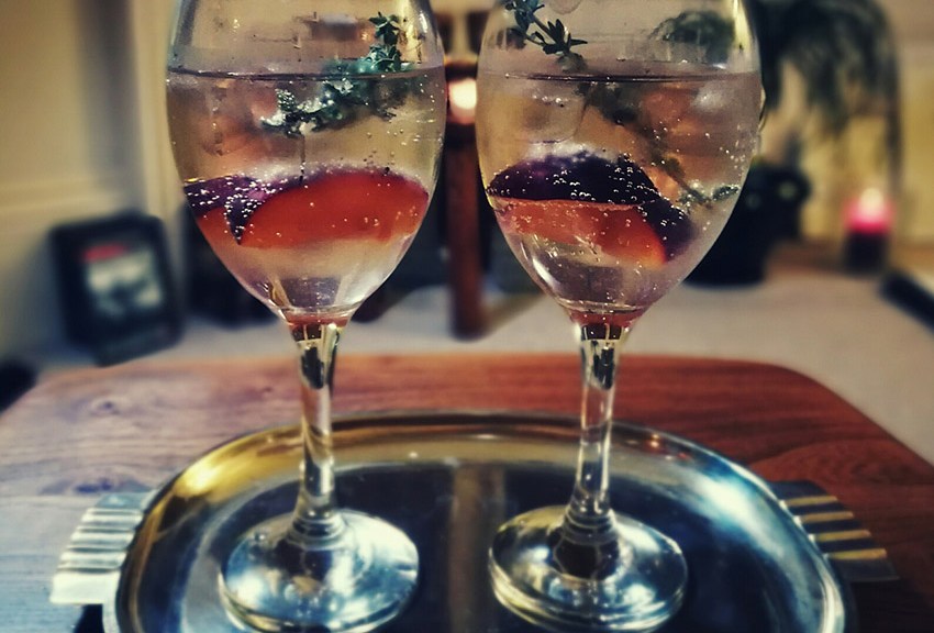 Aldi champagne prosecco thyme cocktails