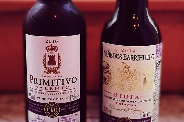 Sainsbury's wine miniatures