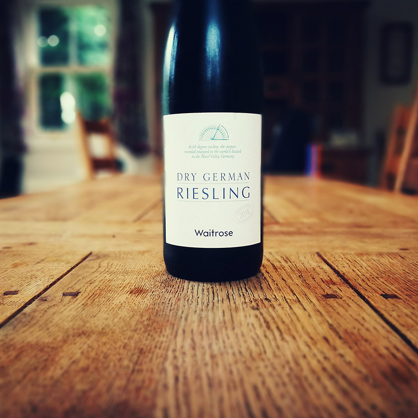 Waitrose German riesling wine