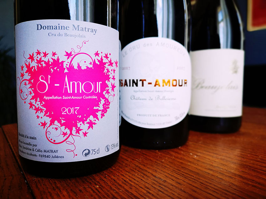 saint amour beaujolais valentine's day wine